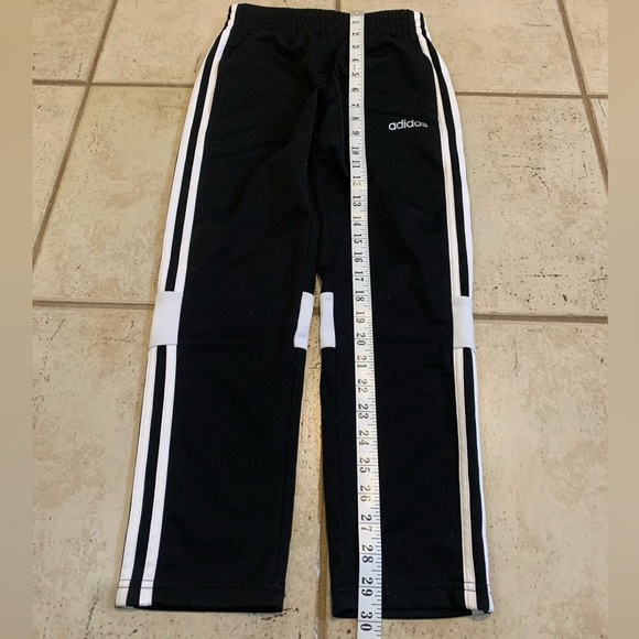 💜 Adidas Black & White 3-Stripe Track Pants - Size S/P - Picture 5 of 5